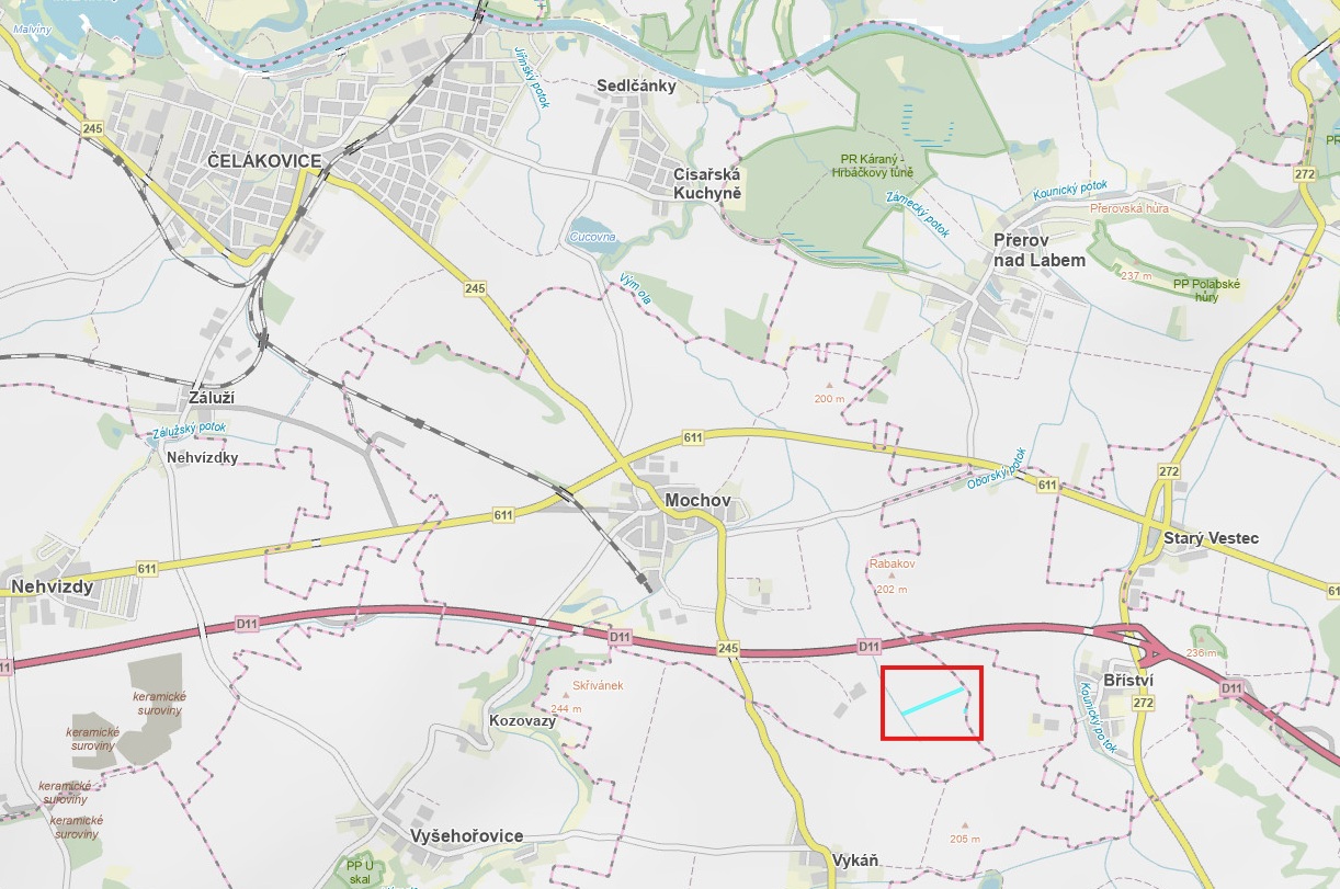 Pole u Prahy s dobrou bonitou v k.ú. Mochov