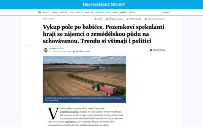 Můj komentář pro Hospodářské noviny: Nenechte se okrást při prodeji i nákupu zemědělské půdy 🚜📉